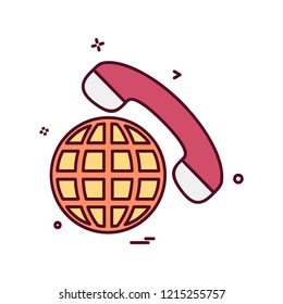 Globe icon design vector