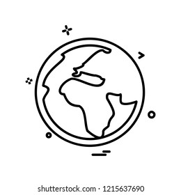 Globe icon design vector 