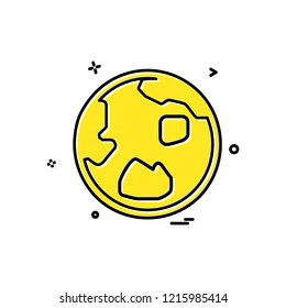 Globe icon design vector