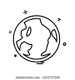 Globe icon design vector 