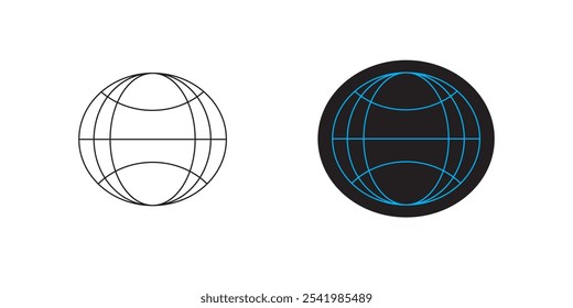 Globe Icon design vector illustration, web symbol icon, www symbol, Web icon, website, homepage icon set, earth clip art, globe symbol isolated white background