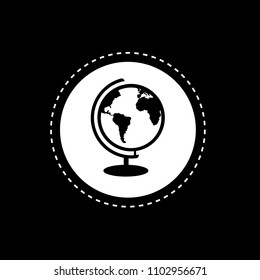 globe icon. designed for schools, high schools, educational institutes and signatures