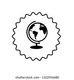 globe icon. designed for schools, high schools, educational institutes and signatures