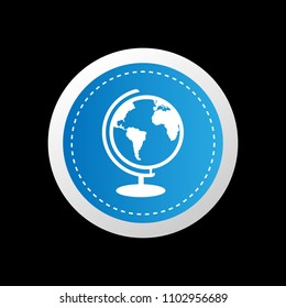 globe icon. designed for schools, high schools, educational institutes and signatures