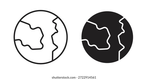 Globe icon designs collection for mobile, ui, web.