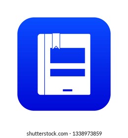 Globe icon digital blue for any design isolated on white vector illustration