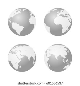 Globe icon. Earth symbol