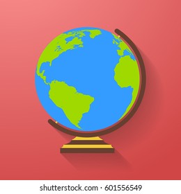 Globe icon. Earth symbol