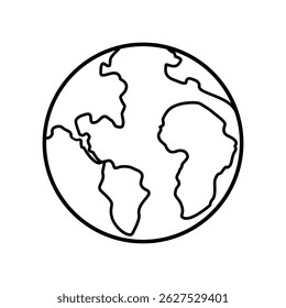 globe icon, Earth icon. Vector illustration design.