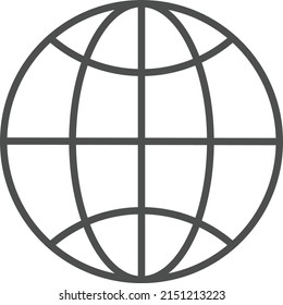 Globe-Symbol. Erd-Vektorlogo.