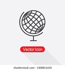 Globe Icon, Education Sign Vector Illustration Eps10