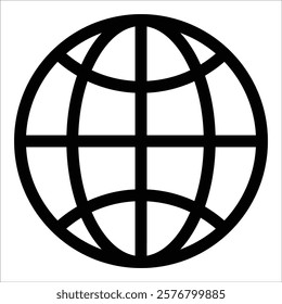 Globe Icon Element For Design