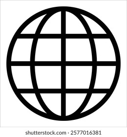 Globe Icon Element For Design