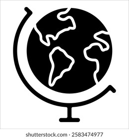 Globe Icon Element For Design