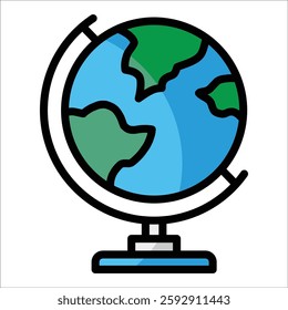 Globe Icon Element For Design