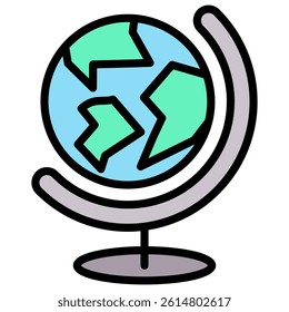 Globe Icon Element For Design