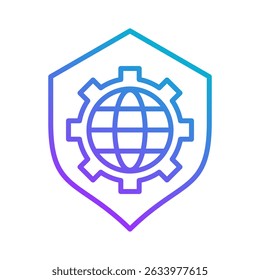 Globe Icon Element For Design