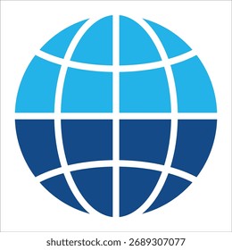 Elemento del icono del globo para el diseño