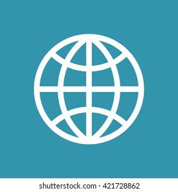 Globe Icon. Eps-10.