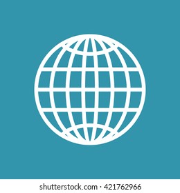 Globe Icon. Eps-10.
