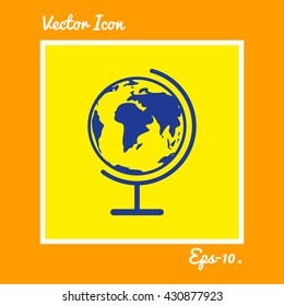 Globe Icon. Eps-10.