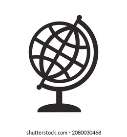 icono del globo, explorar, navegar, educar, laboratorio, internet, red, mundo, tierra, muy adecuado para uso en negocios, oficina, logo, sitio web y más