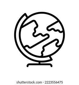 globe icon. explore the globe, to plan great adventures.
