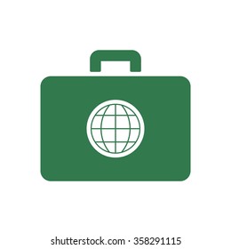   Globe  icon. Flat design  