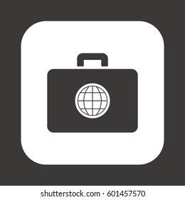  Globe  icon. Flat design. 