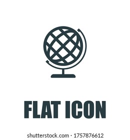 Globe Icon. Flat illustration isolated vector sign symbol