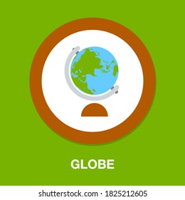 globe icon. flat illustration of globe vector icon. globe sign symbol
