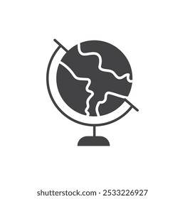 Icono de globo Conjunto de contorno simple plano