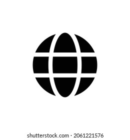 globe Icon. Flat style design isolated on white background. Vector illustration