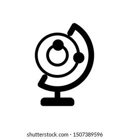 globe icon in flat style isolated. Vector Symbol illustration.