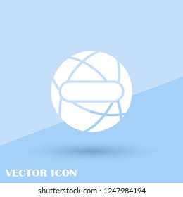 The globe icon. Flat Vector illustration