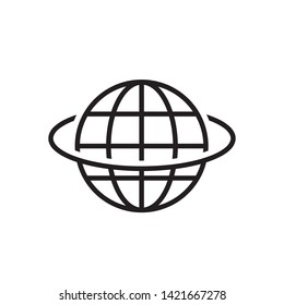 Globe Icon Flat Vector Illustration - Vector