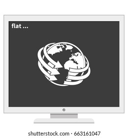 Globe icon. Global connection image.