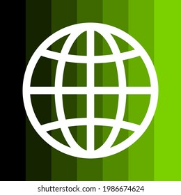 Globe icon. Go to web symbol icon vector illustration. 