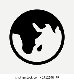 Icono de globo para proyectos de diseño gráfico