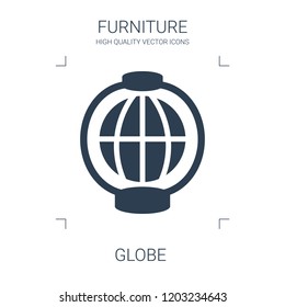 globe icon. high quality filled globe icon on white background. from furniture collection flat trendy vector globe symbol. use for web and mobile
