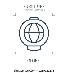 globe icon. high quality line globe icon on white background. from furniture collection flat trendy vector globe symbol. use for web and mobile