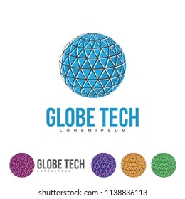 Globe icon illustration concept. isolated on white background