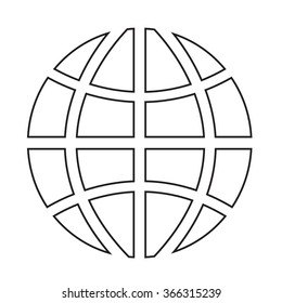 Globe icon Illustration design
