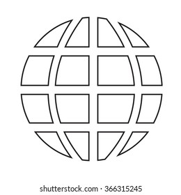 Globe icon Illustration design