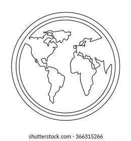 Globe icon Illustration design