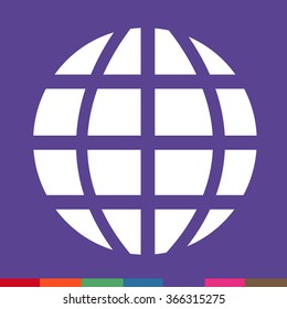 Globe icon Illustration design