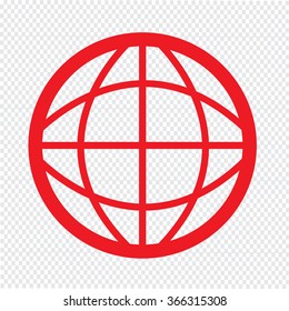 Globe  icon Illustration design