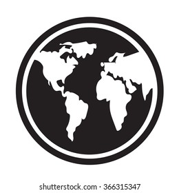 Globe icon Illustration design