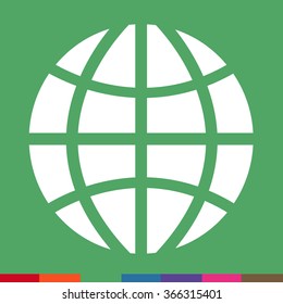 Globe icon Illustration design