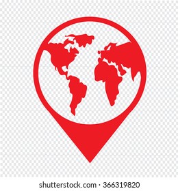 Globe icon Illustration design